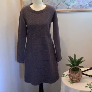 Prana knit dress. Size S. Zipper back. Gray